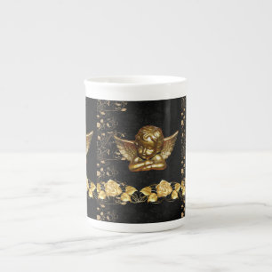En Porcelaine Tasse de Noël, Vintage, Joyeux Noël Ange