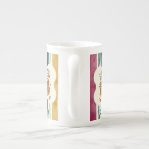 En Porcelaine Tasse de professeur de chat personnalisée Nom et