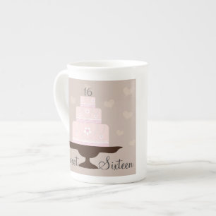 En Porcelaine Tasse de spécialité d'anniversaire de "sweet