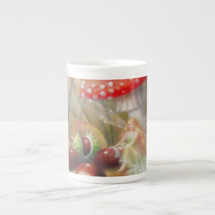 En Porcelaine Tasse de thé de lustre d'automne par Lynne