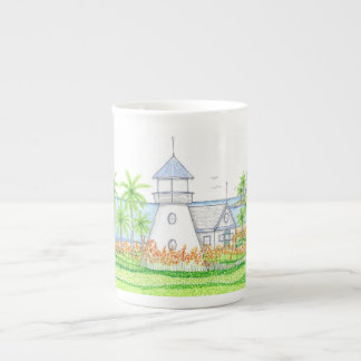 En Porcelaine Tasse de thé du phare tropical