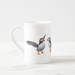 En Porcelaine Tasse des Amis Macareux