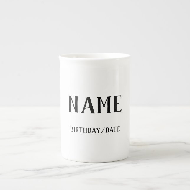 En Porcelaine Tasse faite sur commande personnalisée (Devant)