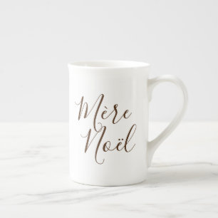 En Porcelaine Tasse française de Mme Claus (Mère Noël)