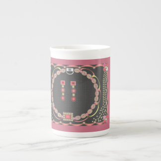 En Porcelaine Tasse rose de conception de bijou