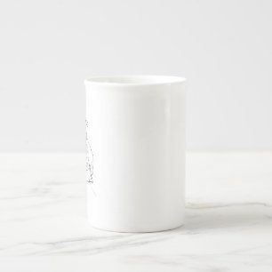 En Porcelaine Tasse Rottweiler – Tasse à café minimaliste