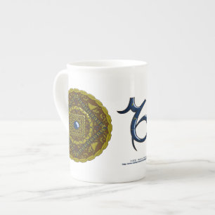 En Porcelaine Tasse spéciale Mandala Capricorne