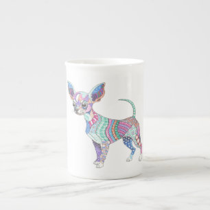En Porcelaine Tasse spéciale vibrante Chihuahua