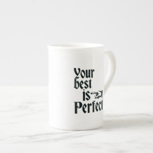 En Porcelaine Votre meilleur est tasse parfaite de coeur