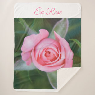 En Rose Sherpa Blanket Sherpadecke