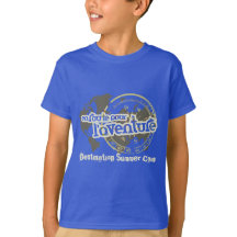 en route pour l'aventure camp d'été t-shirt enfant