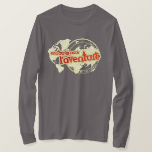 en route pour l'aventure t-shirt de voyage graphiq