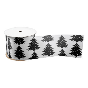 En Satin Arbre de Noël vert ruban satiné classique