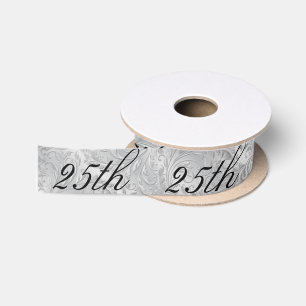 En Satin Argentez le 25ème ruban d'anniversaire pour le