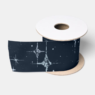 En Satin Bleu étoile de minuit Twinké 3 pouces ruban