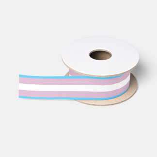 En Satin Bobine de ruban de drapeau de transsexuel