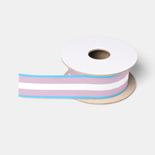 En Satin Bobine de ruban de drapeau de transsexuel (Bobine)