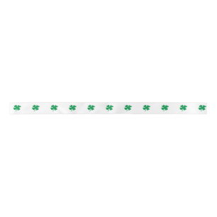 En Satin Bobine de trèfle de quatre feuilles de ruban