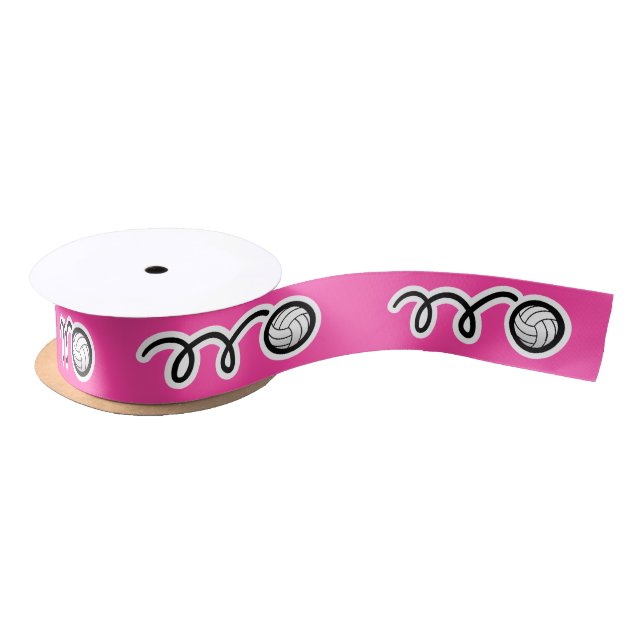 En Satin Bobine rose de ruban de volleyball pour (Bobine)