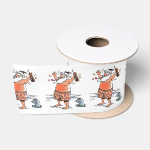 En Satin Boule de ruban de Père Noël ivre