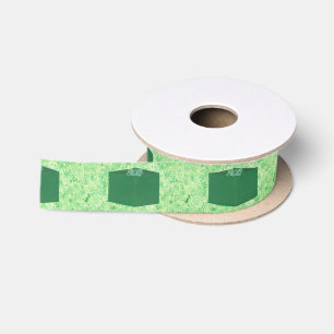En Satin Cadeau de Noël vert avec ruban de peinture de la c