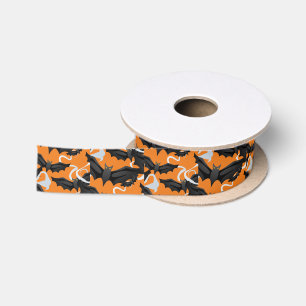 En Satin Chauve-souris à ruban satiné-Halloween