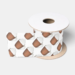 En Satin Chocolat chaud cacao hiver Noël Ruban