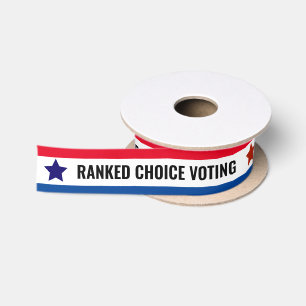 En Satin Classé Choix Vote Politique RCV Ruban
