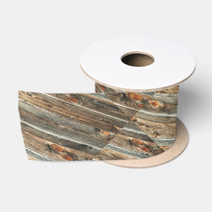 En Satin Copie occidentale de Barnwood de ruban d'enveloppe