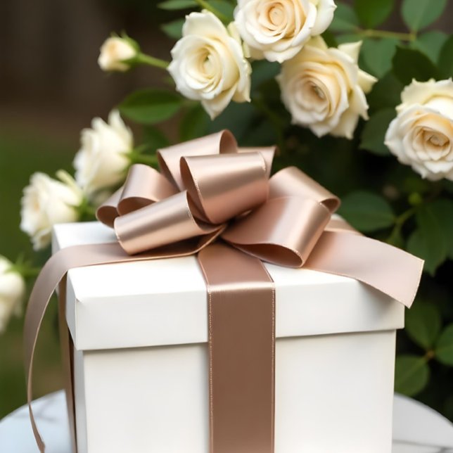 En Satin Couleur Brown Boho solide 9C7F74 ruban satiné (Solid Boho Brown Color 9C7F74 Satin Ribbon
)