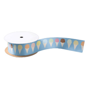 En Satin Crème glacée - ruban