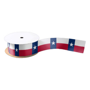 En Satin Drapeau du Texas, ruban de drapeau d'état