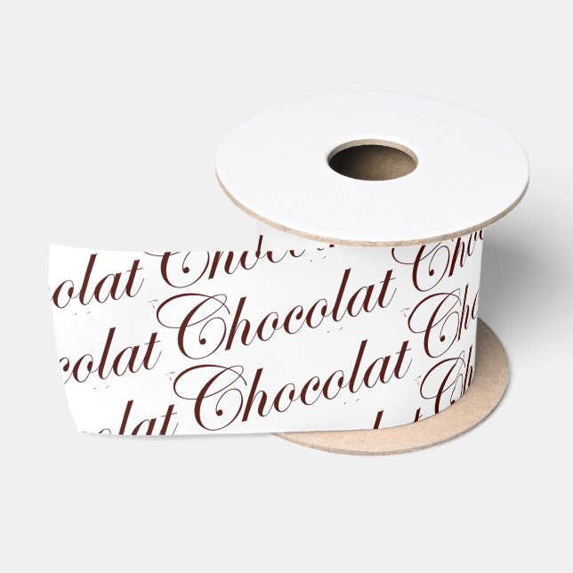 En Satin Écran de chocolat français au chocolat Ruban (Bobine)