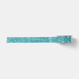 En Satin Élégant ruban de Parties scintillant Turquoise t