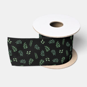 En Satin Élégante feuille imprimé ruban 3" pour une décorat