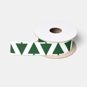 En Satin HAMbyWG - Ruban cadeau - Arbres de Noël verts