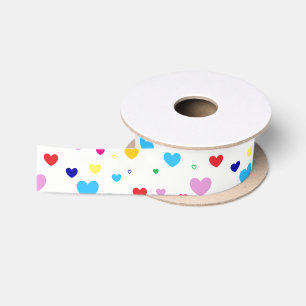 En Satin HAMbyWG - Ruban cadeau - Coeurs colorés