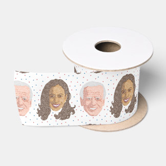 En Satin Joe Biden et Kamala Harris au ruban