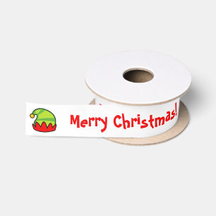 En Satin Joli elfe casquette coutume ruban de Noël pour les