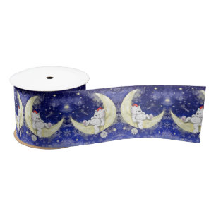 En Satin Joli ruban d'ours de Noël