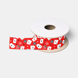 En Satin Jouer Cartes Ruban Casino