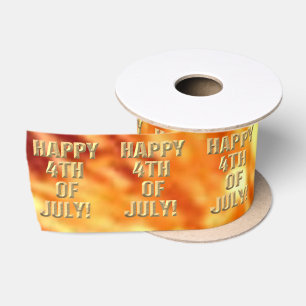 En Satin Joyeuse bobine de ruban 4 juillet feux d'artifice