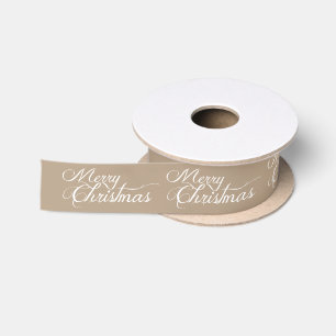 En Satin Joyeux Noël Couleur personnalisée Ruban de Noël