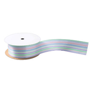 En Satin Le pastel barre le ruban