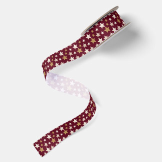 En Satin Magnifique motif étoilé Ruban élégant