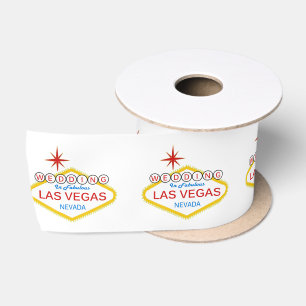 En Satin Mariage Dans Fabulous Las Vegas Ruban