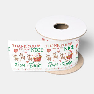 En Satin Merci Pour Être Un Bon Ruban De Noël