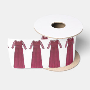 En Satin Mère de la mariée Groom Mariage robe ruban