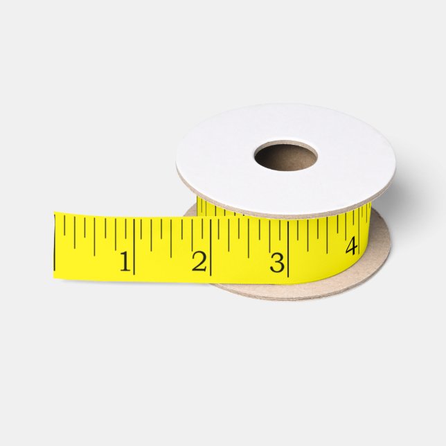 En Satin Mesure de bande Ruban Imperial Inches Règle Ruban  (Bobine)