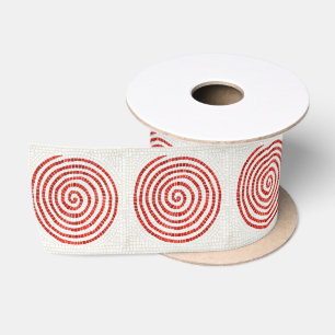 En Satin PINWHEEL MOSAIC 3" Large ruban satiné